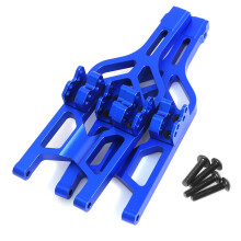 (Blue) For Traxxas 1/10 E-Maxx/T-Maxx RC Car Front and Rear Lower A-Arms Swing Arm