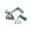Counter Flap Catch Satin Chrome by Ironmongery World 1