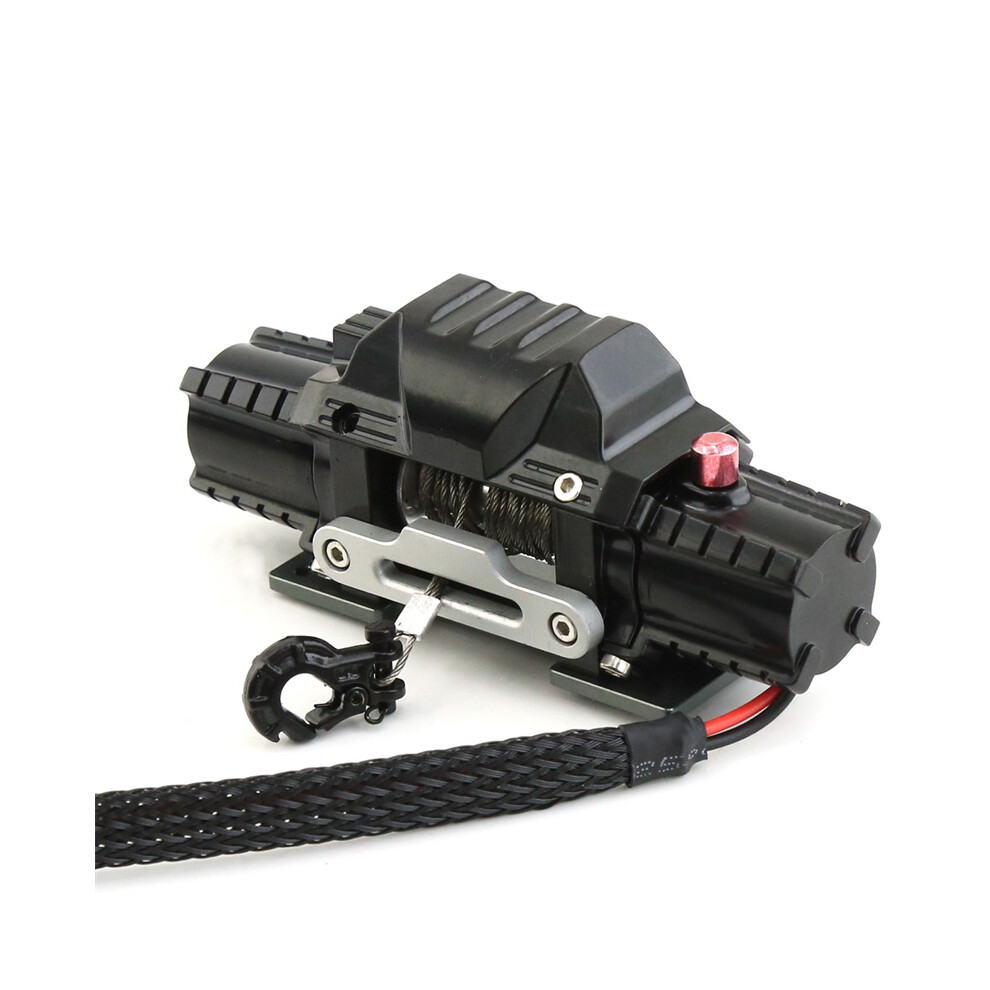 ((B)Winch) 1Pcs Metal Electric Rc Winch For 1/10 Rc Car Crawlers Trx-4 Scx10 90046 D90 W90 320997485858