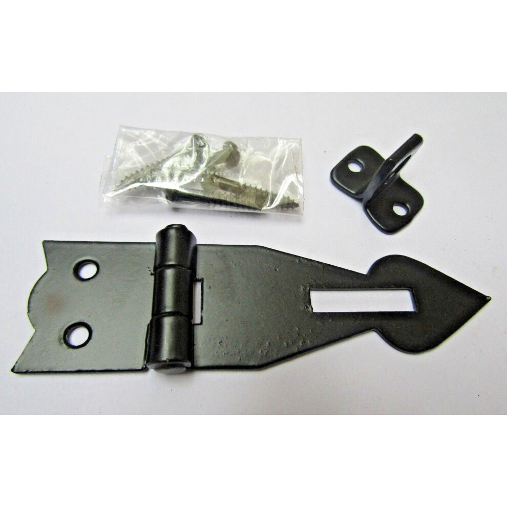 Hasp And Staple Arrow Head Black By Ironmongery World 5057067510947
