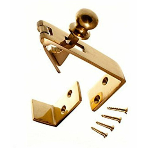 Counter Flap Catch Polished Brass by Ironmongery World