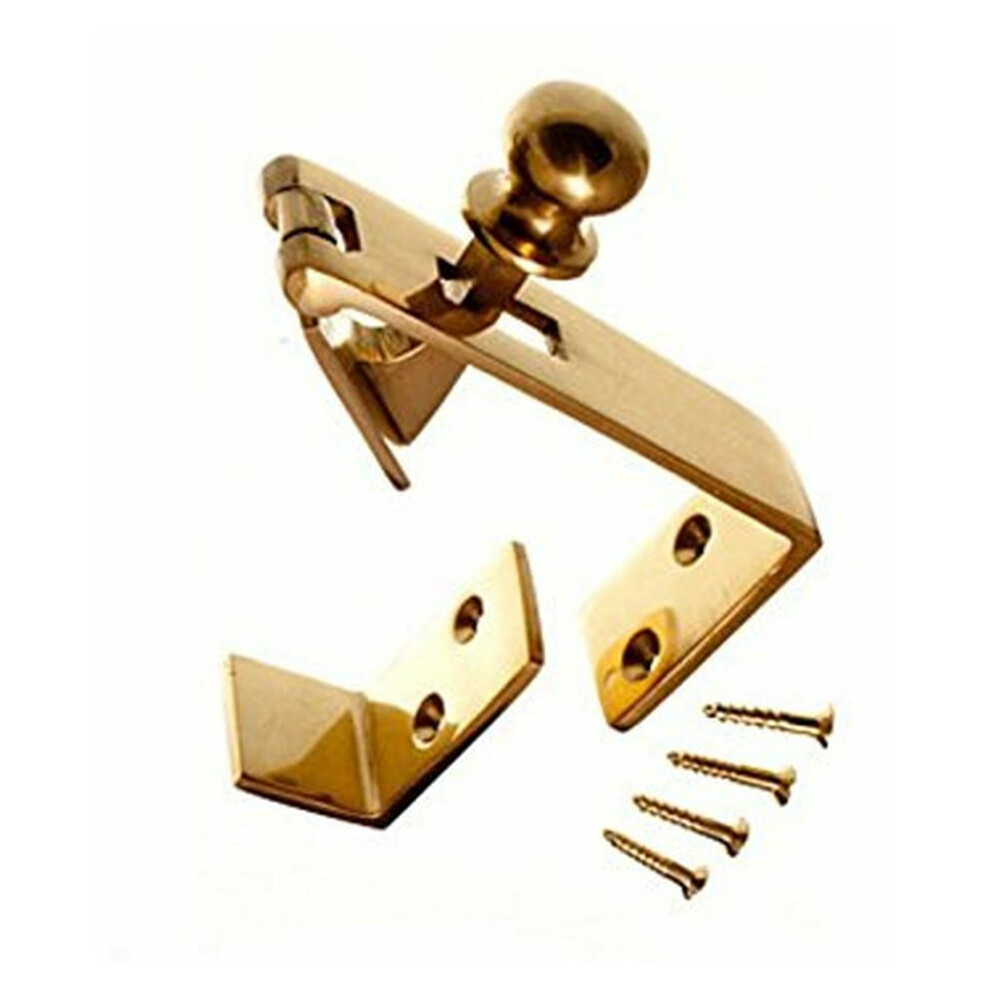 Counter Flap Catch Polished Brass By Ironmongery World 5057067952839