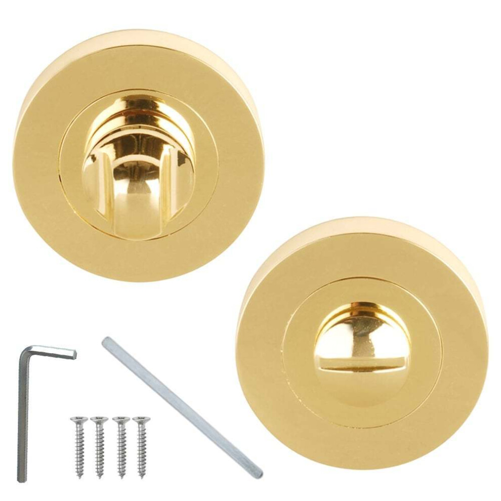 Bathroom Thumb Turn Door Lock Polished Brass By Ironmongery World 5057067943981