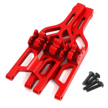 (Red) For Traxxas 1/10 E-Maxx/T-Maxx RC Car Front and Rear Lower A-Arms Swing Arm