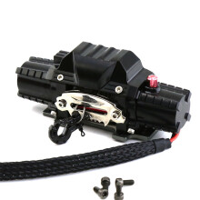 ((A)Winch) 1PCS Metal Electric Winch for 1/10 RC Car Crawlers - TRX-4, SCX10, 90046, D90, W90