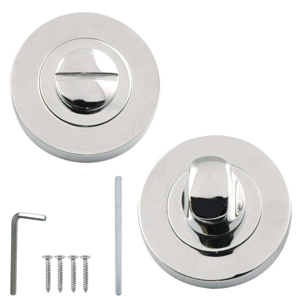 Bathroom Thumb Turn Door Lock Polished Chrome By Ironmongery World 5057067922535