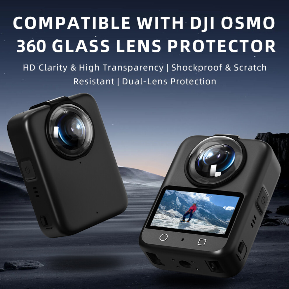 Panoramic Camera Tempered Glass Lens Protector Shockproof Cover For Dji Osmo 360 320997474388
