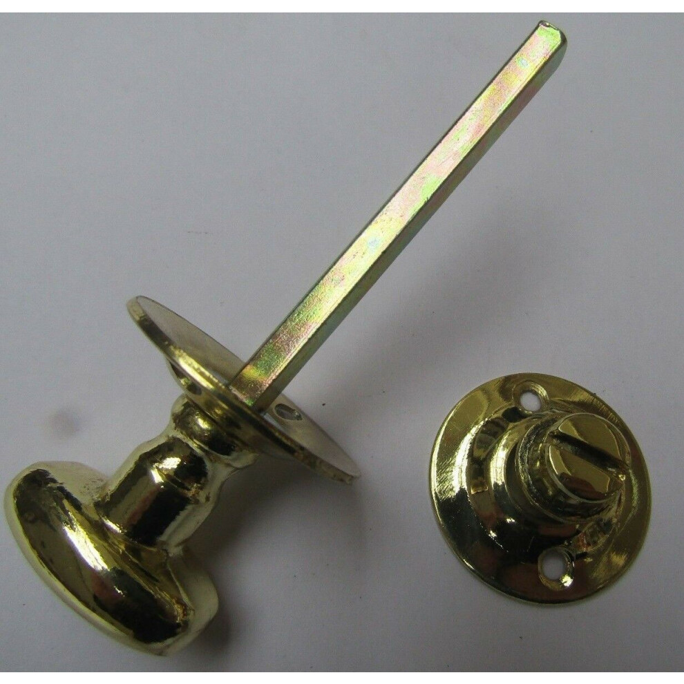 Polished Brass Oval Thumbturn For Bathroom Handles By Ironmongery World 5055979724964