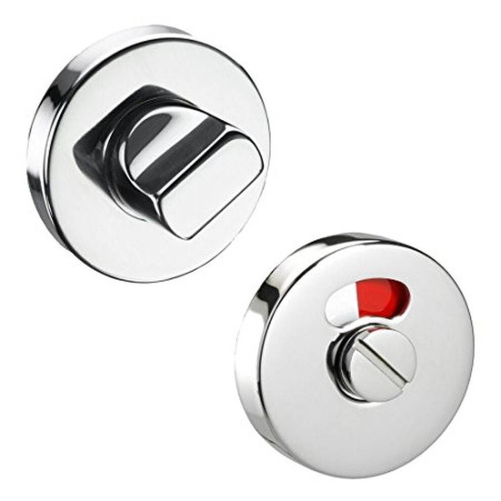 Bathroom Thumb Turn Door Lock Polished Steel By Ironmongery World 5057067943998