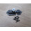 Ceramic knob bolt catch Antique Iron 1