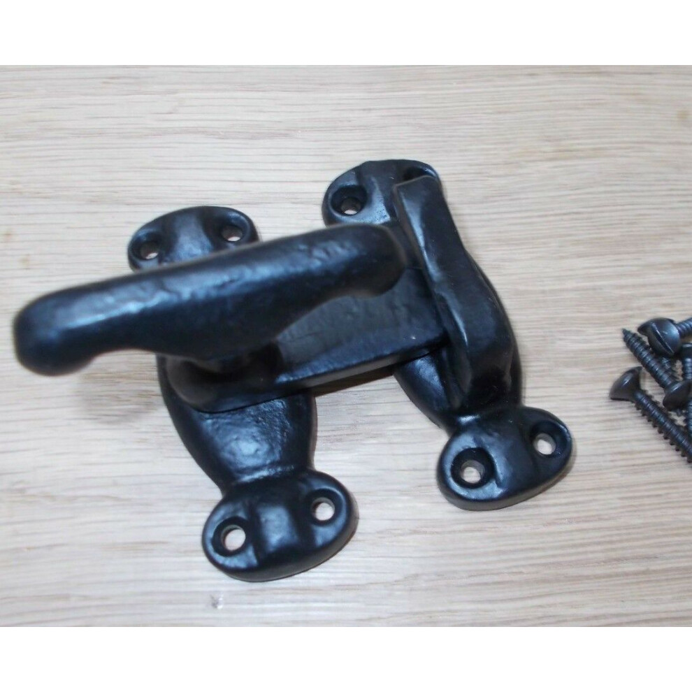 Cupboard Tee Catch Black Antique By Ironmongery World 5057067960285