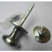 Satin Chrome Oval Thumbturn For Bathroom Handle