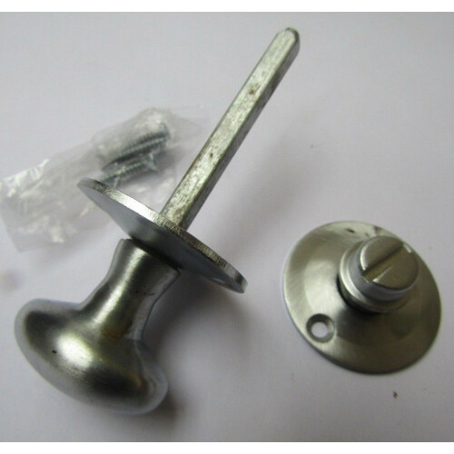 Satin Chrome Oval Thumbturn For Bathroom Handle