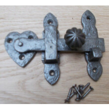 Pumpkin Knob latch Antique Iron by Ironmongery World