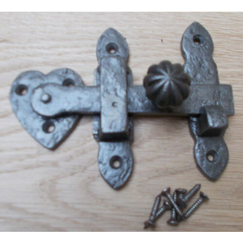 Pumpkin Knob latch Antique Iron by Ironmongery World