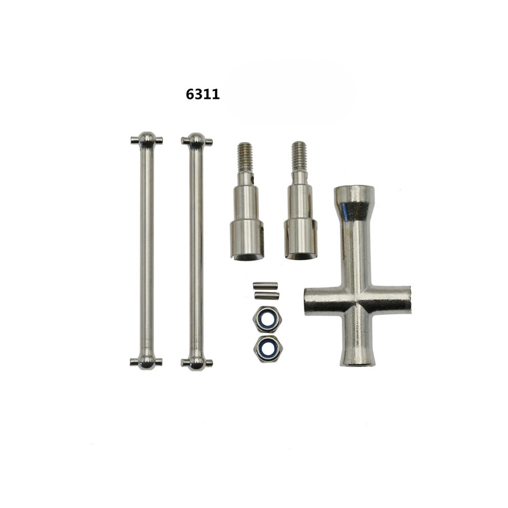(Rear Axle) Metal Front And Rear Drive Shaft Cvd For Scy 16101 16102 16103 16201 Upgrade Parts 320997485742