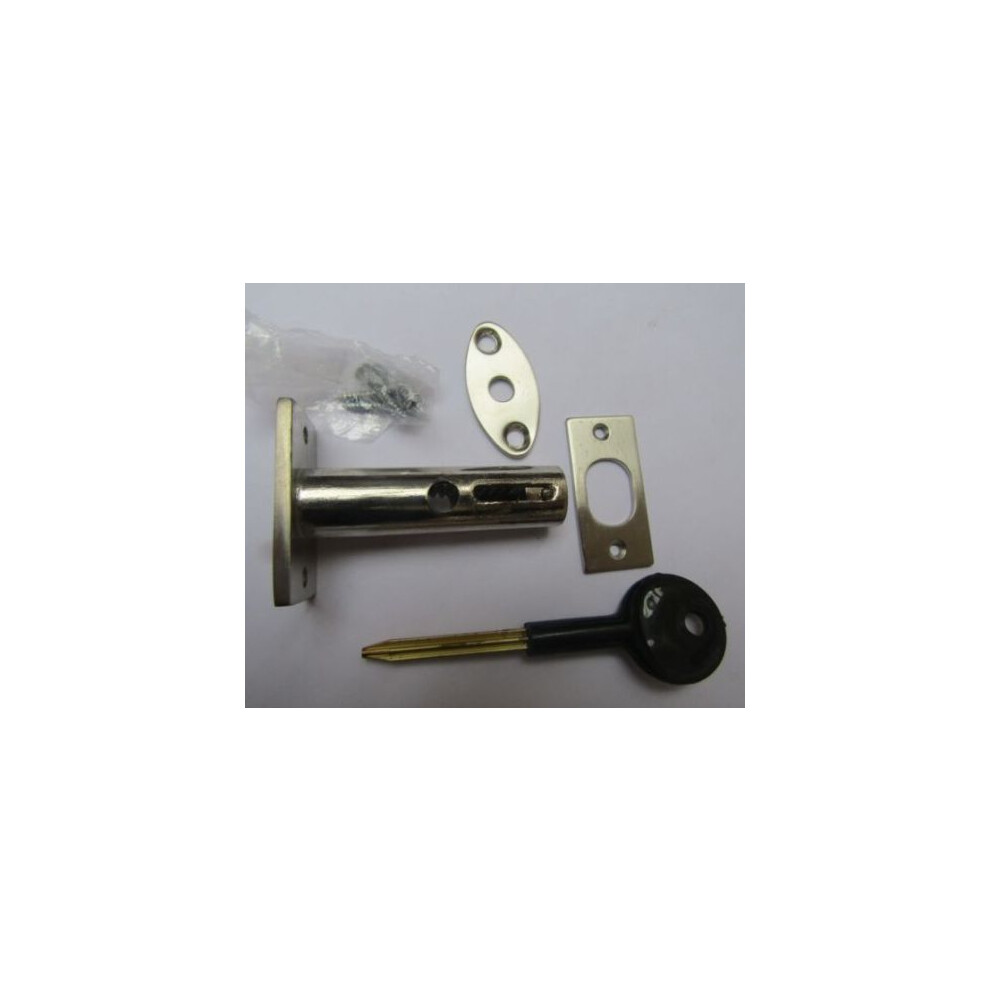 Satin Chrome Door Rackbolt + Key By Ironmongery World 5057067890667