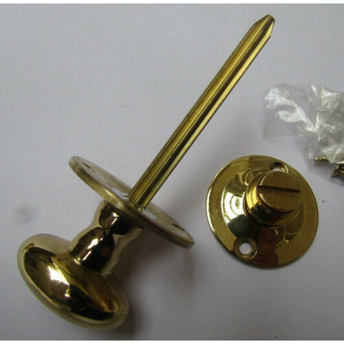 Polished Brass Privacy Thumbturn only by Ironmongery World