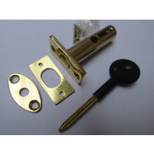 Polished Brass door Rackbolt + Key by Ironmongery World
