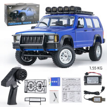 (Blue) For MN78 1:12 Full Scale MN Model CAR Version RC Car 2.4G 4WD Off-Road RC Car