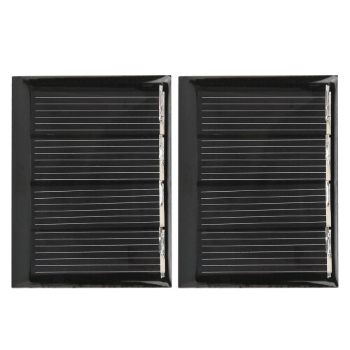 2PcsSet115mA/2VPolySolarPanel50x38mmColorAsPic