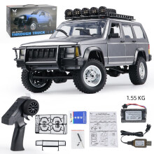 (Silver) For MN78 1:12 Full Scale MN Model CAR Version RC Car 2.4G 4WD Off-Road RC Car