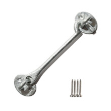 6" Plain Cast Iron Cabin Hook Galvanised by Ironmongery World