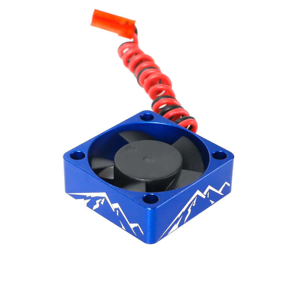 (Blue) Aluminum Alloy Rc Motor Cooling Fan 30X30mm Heatsink 28000Rpm Esc Cooling Fan Blue 320997490746