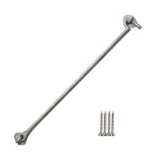 Ironmongery World Plain Cast Iron Metal Cabin Hook Galvanised 20" by Ironmongery World