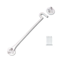 10" Plain Cast Iron Cabin Hook White by Ironmongery World