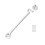 10" Plain Cast Iron Cabin Hook White by Ironmongery World 1