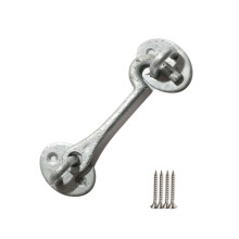 4" Plain Cast Iron Cabin Hook Galvanised by Ironmongery World