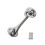 4" Plain Cast Iron Cabin Hook Galvanised by Ironmongery World 1