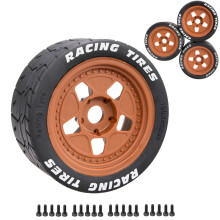 4pcs Model Car Tires For 1/8 And 1/7 Off-Road Vehicles/Short Card/Desert Card