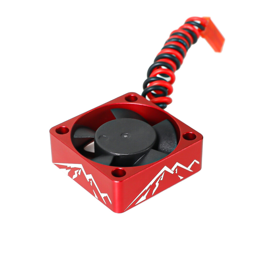 (Red) Aluminum Alloy Rc Motor Cooling Fan 30X30mm Heatsink 28000Rpm Esc Cooling Fan Red 320997490739
