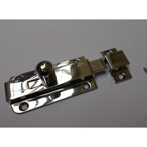 Vintage Small Knob Bolt Polished Chrome