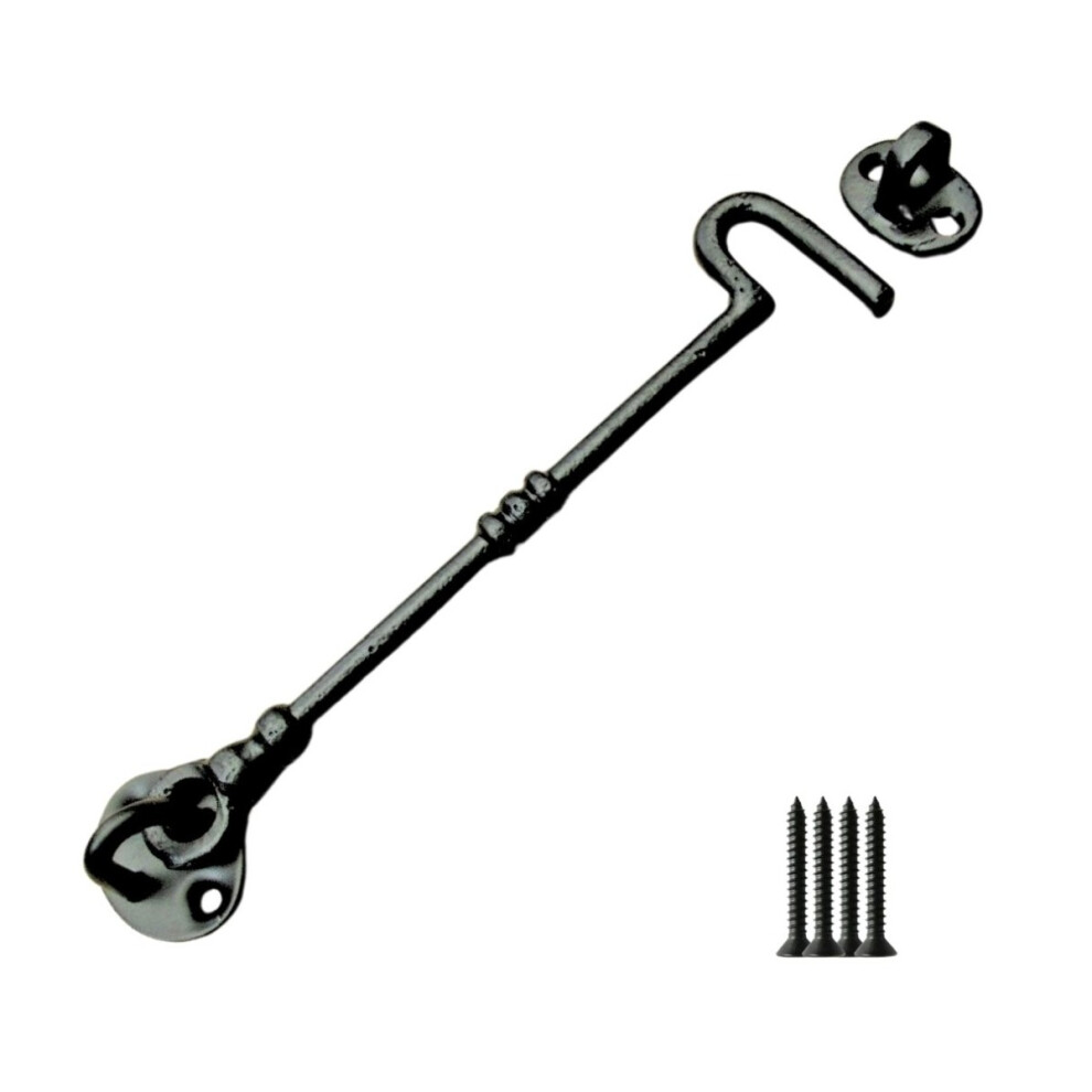 12" Knotted Cast Iron Cabin Hook By Ironmongery World 5057067929169
