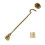 8" Plain Polished Brass Cabin Hook 1
