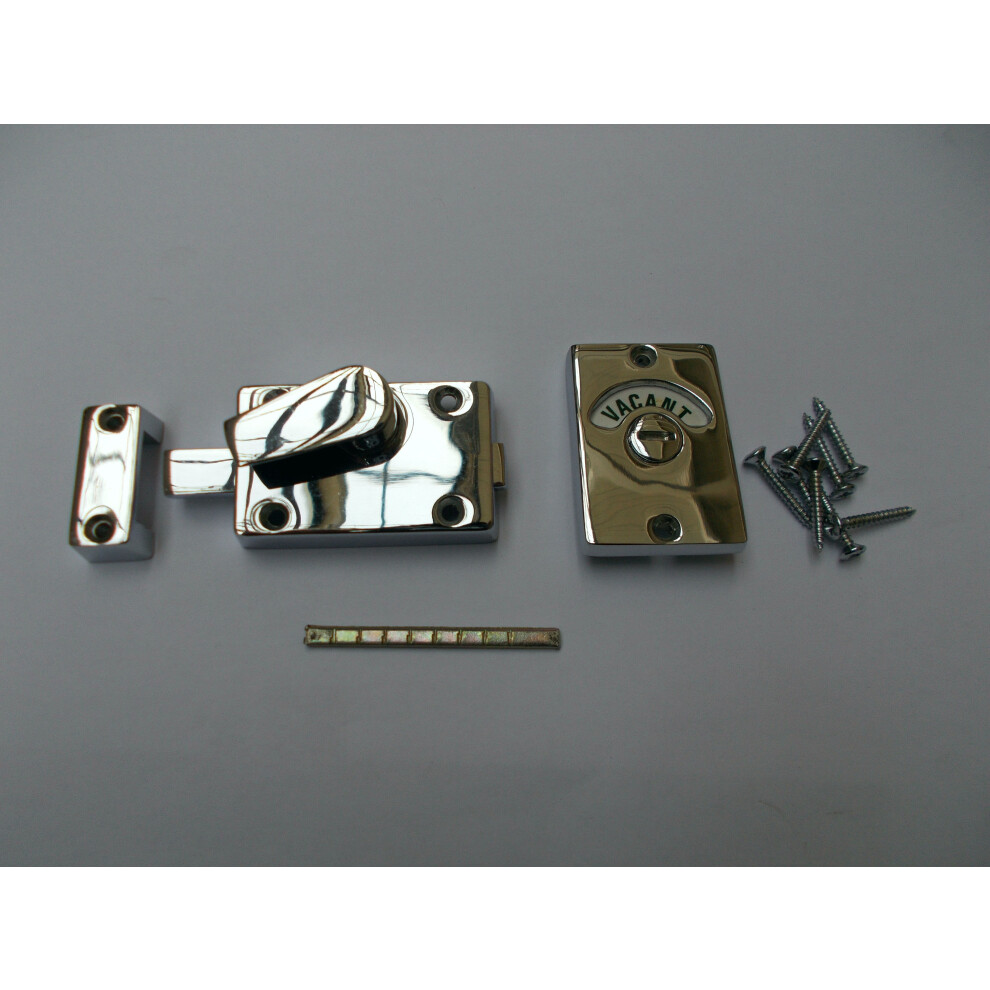 Bathroom Door Indicator Bolt Polished Chrome By Ironmongery World 5057067330651