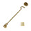 10" Plain Polished Brass Cabin Hook 1