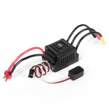 (T-Plug Black) WSDT-60A Waterproof Brushless ESC for 1/10 RC Cars - Ideal for Beginner Players