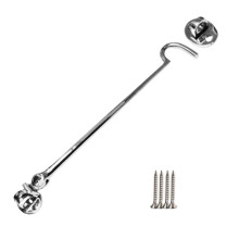 10" Plain Polished Chrome Cabin Hook by Ironmongery World
