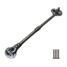 10" Knotted Cast Iron Cabin Hook by Ironmongery World