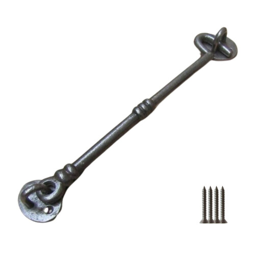 10" Knotted Cast Iron Cabin Hook by Ironmongery World