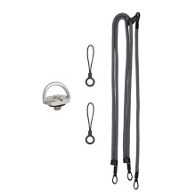(Grey) 1/4" Screw Neck Lanyard Shoulder Strap Anti-fall Rope for DJI Pocket 3 Camera