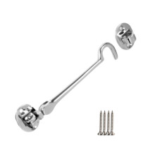 8" Plain Polished Chrome Cabin Hook