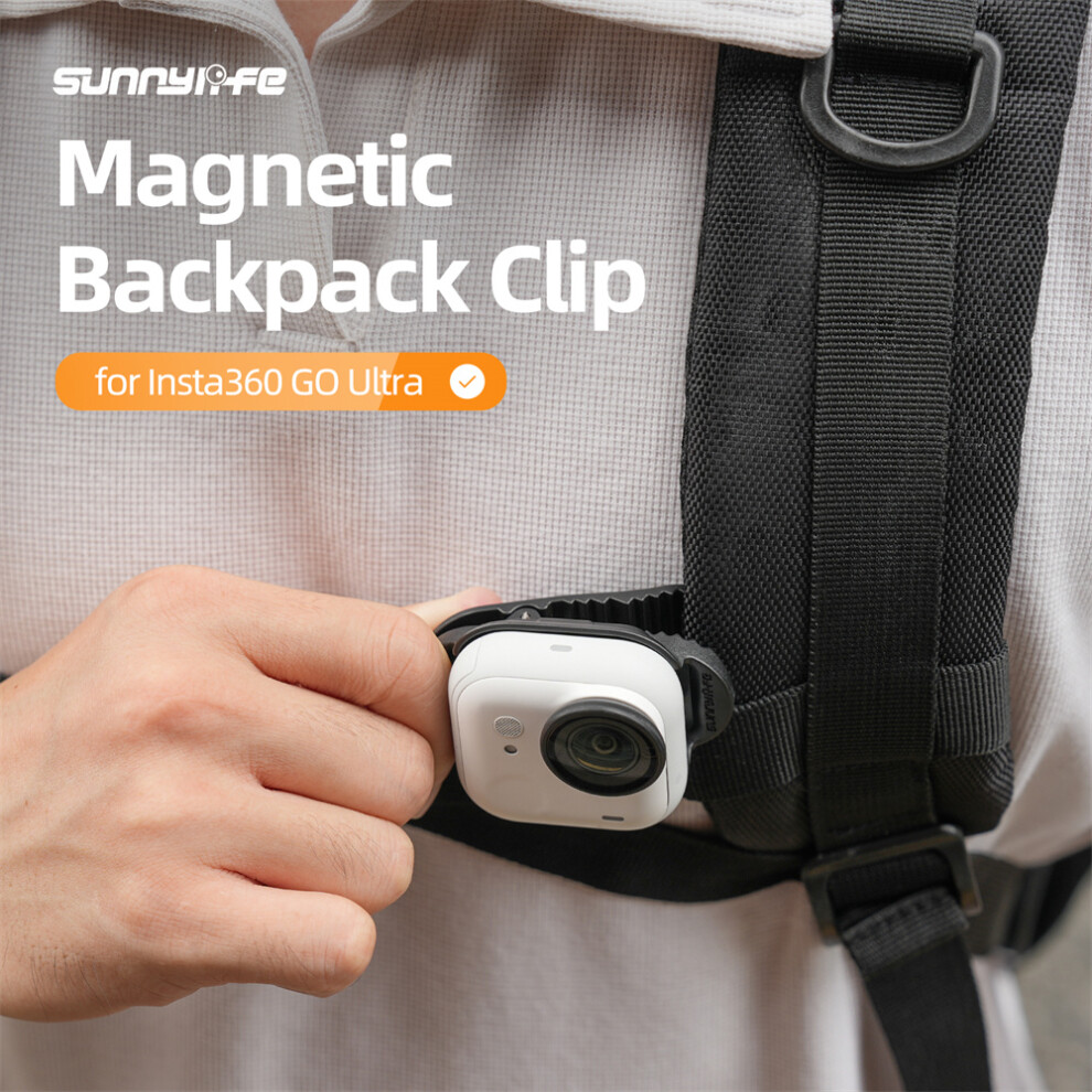 Magnetic Backpack Clip Action Camera Clamp Vertical-Horizontal Mount Accessories For Insta360 Go Ultra 320997474814
