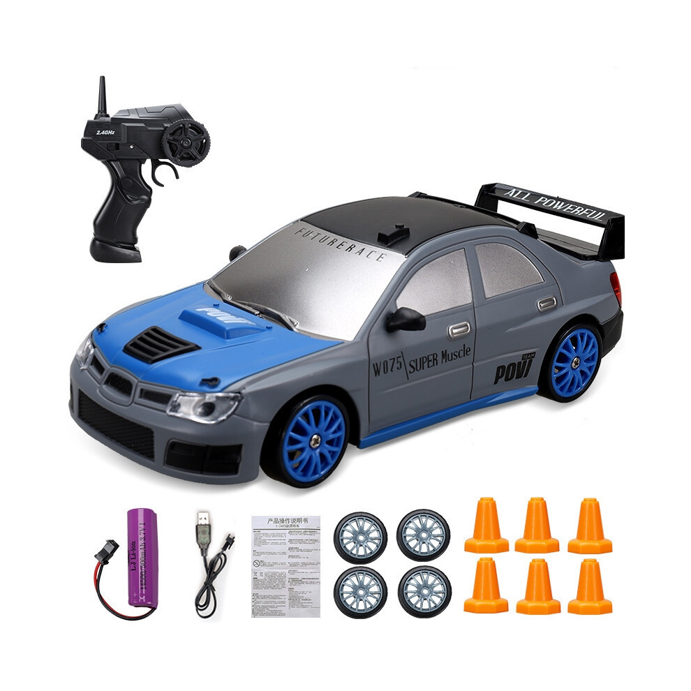 (Gray) 2.4G 1:24 Drift Rc Car 4Wd 3.7V, Gtr Model Remote Control Toy For Children Gray 113121440195