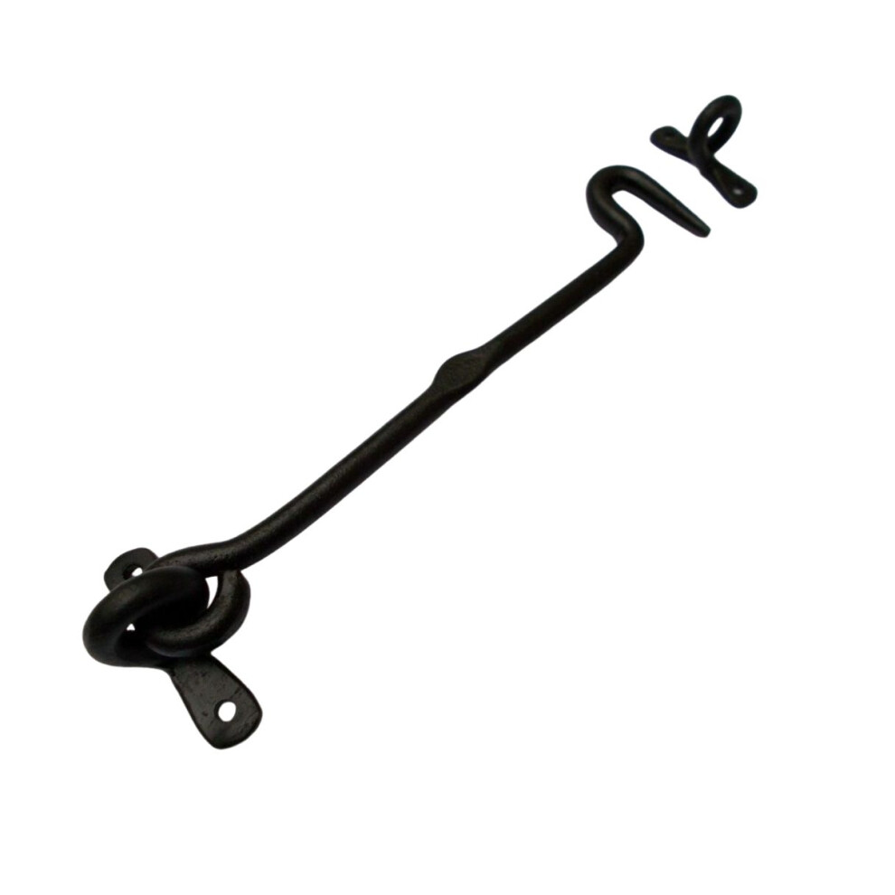 8" Hand Forged Blacksmith Cabin Hook By Ironmongery World 5057067592622