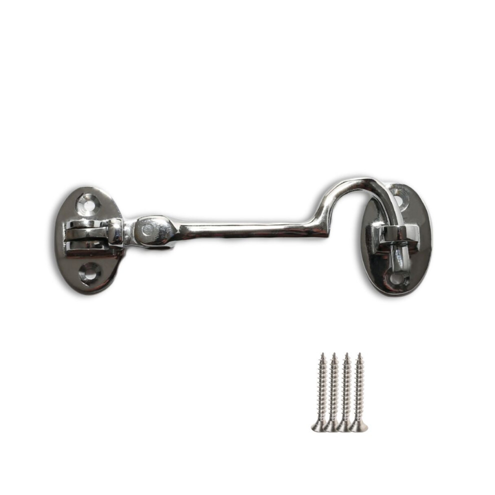 3" Plain Polished Chrome Cabin Hook By Ironmongery World 5057067893927